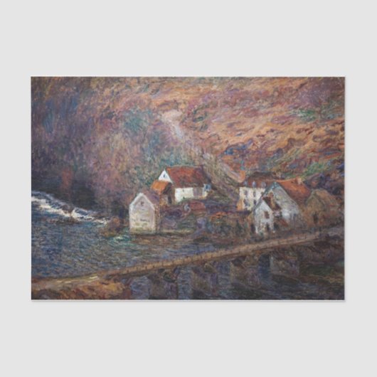 クロード・モネ – The Bridge at Vervy 薄葉紙 (正面)