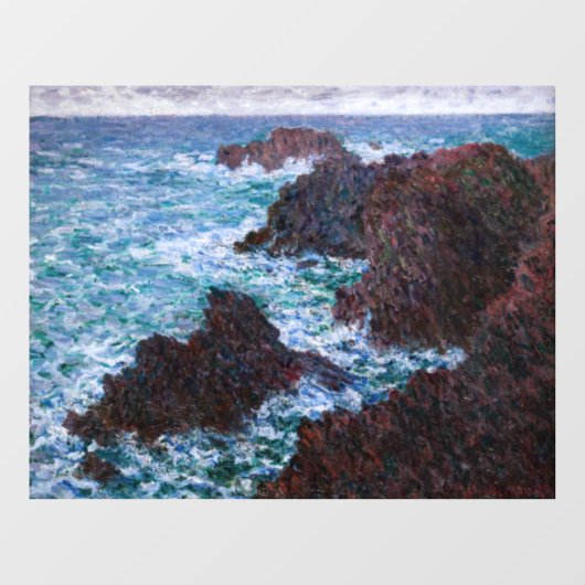 クロード・モネ – The Rocks at Belle-Ile, Wild Coast ウィンドウサイン (シート)
