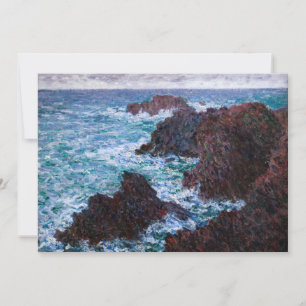 クロード・モネ – The Rocks at Belle-Ile, Wild Coast サンキューカード