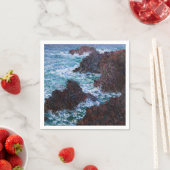 クロード・モネ – The Rocks at Belle-Ile, Wild Coast スタンダードカクテルナプキン (インサイチュ)