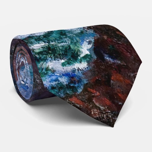 クロード・モネ – The Rocks at Belle-Ile, Wild Coast ネクタイ (ロール)