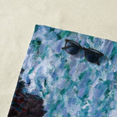 クロード・モネ – The Rocks at Belle-Ile, Wild Coast ビーチタオル (インサイチュ)