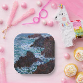 クロード・モネ – The Rocks at Belle-Ile, Wild Coast ペーパープレート (パーティー)