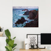 クロード・モネ – The Rocks at Belle-Ile, Wild Coast ポスター (ホームオフィス)