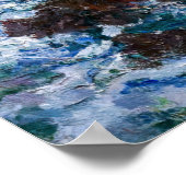 クロード・モネ – The Rocks at Belle-Ile, Wild Coast ポスター (角)