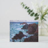 クロード・モネ – The Rocks at Belle-Ile, Wild Coast ポストカード (スタンド正面)