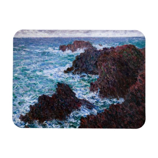 クロード・モネ – The Rocks at Belle-Ile, Wild Coast マグネット (横)