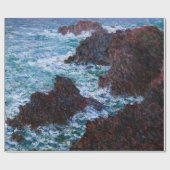 クロード・モネ – The Rocks at Belle-Ile, Wild Coast ラッピングペーパー (フラット)