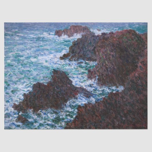 クロード・モネ – The Rocks at Belle-Ile, Wild Coast 薄葉紙 (正面)