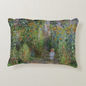 クロード・モネ| Vetheuilの芸術家の庭 アクセントクッション (裏面)
