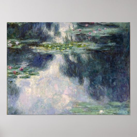 クロード・モネ – Water Lilies, 1907 ポスター (正面)