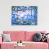 クロード・モネ – Water Lilies, 1916 Canvas Print キャンバスプリント (インサイチュ (リビング))
