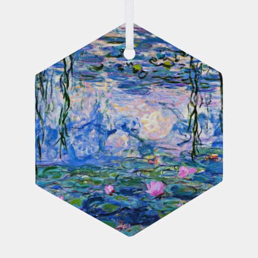 クロード・モネ – Water Lilies, 1919, ガラスオーナメント (裏面)