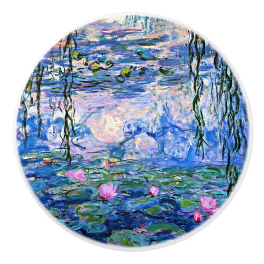クロード・モネ – Water Lilies, 1919, セラミックノブ (正面)