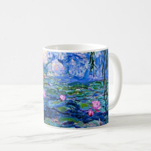 クロード・モネ – Water Lilies, 1919,有名な絵を描もの コーヒーマグカップ (正面右)