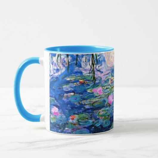 クロード・モネ – Water Lilies, 1919，有名な絵を描もの マグカップ (左)