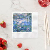 クロード・モネ – Water Lilies, 1919, 縁ありカクテルナプキン (インサイチュ)