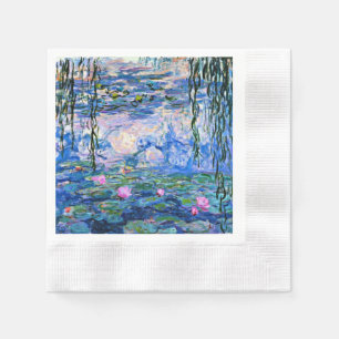 クロード・モネ – Water Lilies, 1919, 縁ありカクテルナプキン