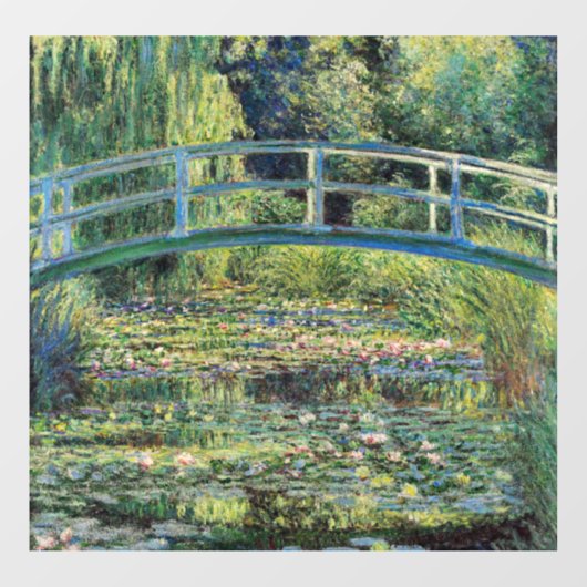 クロード・モネ – Water Lily Pond & Japanese Bridge ウィンドウサイン (シート)