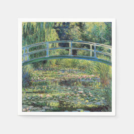 クロード・モネ – Water Lily Pond & Japanese Bridge スタンダードカクテルナプキン