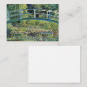 クロード・モネ – Water Lily Pond & Japanese Bridge ノートカード (正面/裏面)