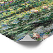 クロード・モネ – Water Lily Pond & Japanese Bridge ポスター (角)