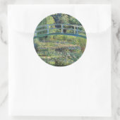 クロード・モネ – Water Lily Pond & Japanese Bridge ラウンドシール (バッグ)