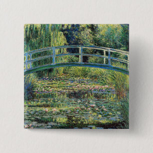 クロード・モネ – Water Lily Pond & Japanese Bridge 缶バッジ