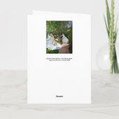 クロード・モネ – Women in the Garden カード (裏面)