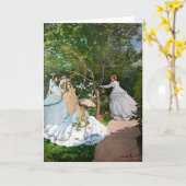 クロード・モネ – Women in the Garden カード (黄色い花)