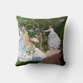 クロード・モネ – Women in the Garden クッション (裏面)