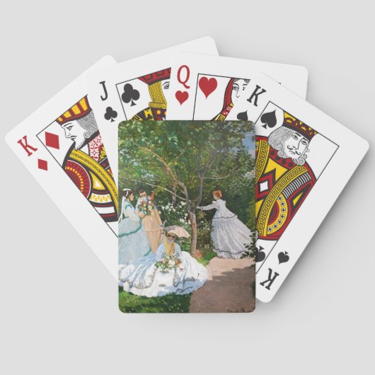 クロード・モネ – Women in the Garden トランプ (裏面)