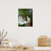 クロード・モネ – Women in the Garden ポスター (キッチン)