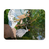 クロード・モネ – Women in the Garden マグネット (横)