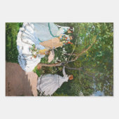 クロード・モネ – Women in the Garden ラッピングペーパーシート (正面)