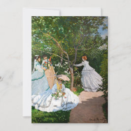 クロード・モネ – Women in the Garden 招待状