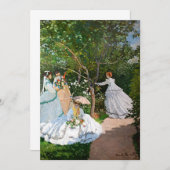 クロード・モネ – Women in the Garden 招待状 (正面/裏面)