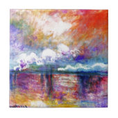 クロード・モネCharingの十字橋 タイル (正面)