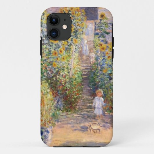 クロード・モネVétheuil 1880年の芸術家の庭 Case-Mate iPhoneケース (裏面)