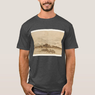 クロード・ロラン「ラティウムの風景と農作業をする人々」 Tシャツ