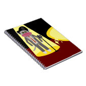 クローナーおもしろい50代レトロシンガーソックモンキー ノートブック (右側)