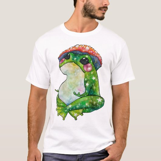 クローバーという名前のカエル Tシャツ (正面)