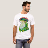 クローバーという名前のカエル Tシャツ (正面フル)