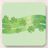 クローバーとグリーンストライプ コースター (正面)