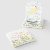 クローバーとデイジー ストーンコースター (横)