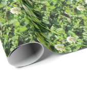 クローバーと花 ラッピングペーパー (ロールコーナー)