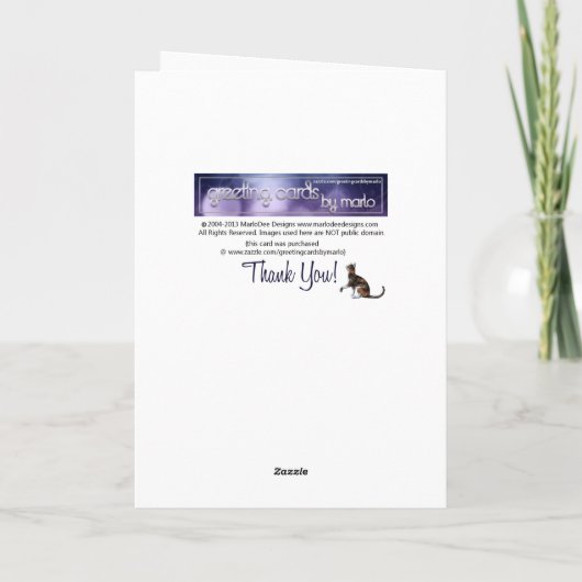 クローバーのつる植物のアイルランドのハッピーバースデーの挨拶状 カード (裏面)