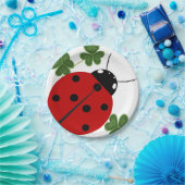 クローバーのてんとう虫 ペーパープレート (パーティー)