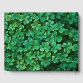 クローバーのウェディングとレセプション ゲストブック (裏面)