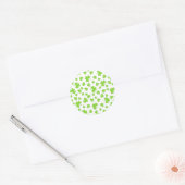 クローバーのシャムロック柄 ラウンドシール (封筒)